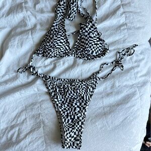 Checkered Bathing Suit